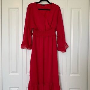 Chic Red Maxi Dress for Women